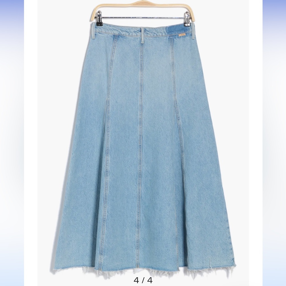 Mother denim The Full Swing Fray skirt NWT size 25 / 0 - Picture 4 of 12